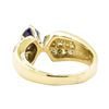 Image 3 : 1.42 ctw Blue Sapphire and Diamond Ring - 14KT Yellow Gold
