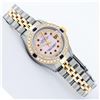 Image 3 : Rolex Ladies 2 Tone 14K Pink MOP Ruby & Sapphire Datejust Wriswatch