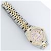 Image 7 : Rolex Ladies 2 Tone 14K Pink MOP Ruby & Sapphire Datejust Wriswatch