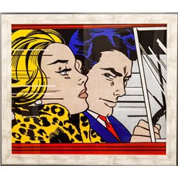 Roy Lichtenstein- Offset Lithograph "In the Car"