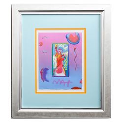Peter Max- Original Mixed Media "Statue of Liberty Ver. #146"