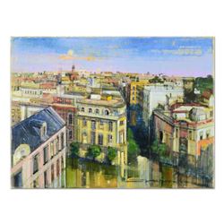 Alex Zwarenstein, "Seville After the Rain" Original Oil Painting on Canvas, Hand Signed with Certifi