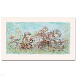 "Natures Caress" Limited Edition Lithograph by Edna Hibel (1917-2014), Numbered and Hand Signed with