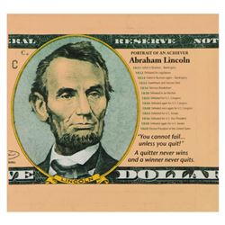 Steve Kaufman (1960-2010), "Abraham Lincoln" Limited Edition Hand Pulled Silkscreen on Canvas, Numbe