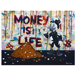 Nastya Rovenskaya- Mixed Media "Money is Life"