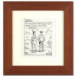 Bizarro! "By Your Side" is a Framed Original Pen & Ink Drawing by Dan Piraro, Hand Signed by the Art