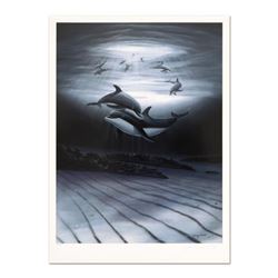 Wyland, "Dolphin Affection" Limited Edition Lithograph, Numbered and Hand Signed with Certificate of