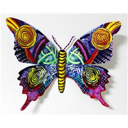 Patricia Govezensky- Original Painting on Cutout Steel  Butterfly CCXIV 