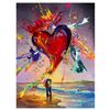 Image 1 : Jim Warren, "Love is in the Air" Hand Signed, Artist Embellished AP Limited Edition Giclee on Canvas