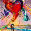 Image 2 : Jim Warren, "Love is in the Air" Hand Signed, Artist Embellished AP Limited Edition Giclee on Canvas