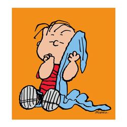 Peanuts, "Linus: Orange" Hand Numbered Canvas (40"x44") Limited Edition Fine Art Print with Certific