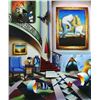 Image 1 : Ferjo "SURREALIST STAIRWAY" Giclee on Canvas