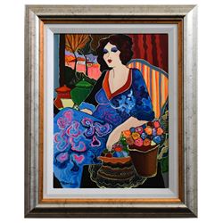 Patricia Govezensky- Original Acrylic on Canvas "Valentina"