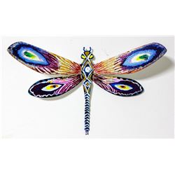 Patricia Govezensky- Original Painting on Cutout Steel "Dragonfly XXVIII"