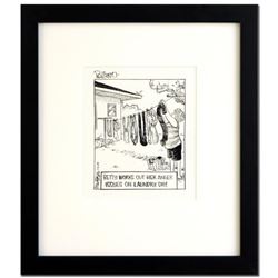 Bizarro! "Up Yours" is a Framed Original Pen & Ink Drawing by Dan Piraro, Hand Signed by the Artist 