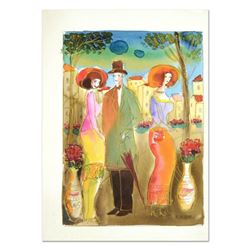 Moshe Leider, Original Watercolor Painting, Hand Signed with Certificate of Authenticity.