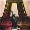 Image 2 : Ringo Daniel Funes, (Protege of Andy Warhol's Apprentice, Steve Kaufman), "Eiffel Tower" One-of-a-Ki