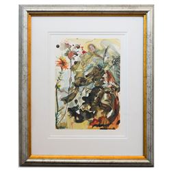 Salvador Dali- Original Color Woodcut on B.F.K. Rives Paper "Paradise 25"