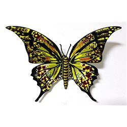 Patricia Govezensky- Original Painting on Cutout Steel "Butterfly CLXIV"