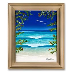 Dan Mackin, "Inspiration" Framed Original Oil Painting on Canvas Hand Signed with Letter of Authenti