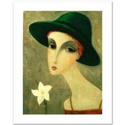 Legendary Russian Artist Sergey Smirnov (1953-2006). "Natalia" Limited Edition Mixed Media on Canvas