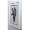 Image 3 : Patricia Govezensky- Original Painting on Laser Cut Steel "Two Parrots"