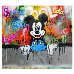 Nastya Rovenskaya- Original Oil on Canvas "Bang Bang"