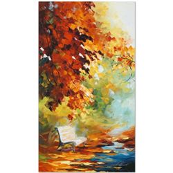 Leonid Afremov (1955-2019) "Respite Spot" Limited Edition Giclee on Canvas, Numbered and Signed. Thi
