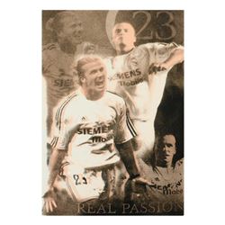 Ringo Daniel Funes (Protege of Andy Warhol's Apprentice, Steve Kaufman), "David Beckham Pop Stamp" O