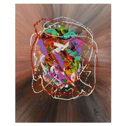 George Marlowe, "Fiesta" Hand Signed Original Acrylic Painting on Canvas with Certificate of Authent