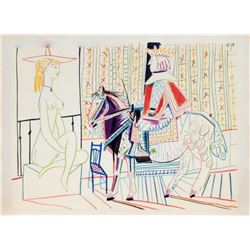 Pablo Picasso- Lithograph "Comedie Humaine : 01.2.54. I"