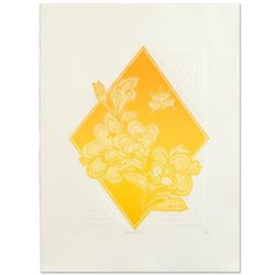 Hari Hockey, "Dream Flowers" Limited Edition Embossed Lithograph, Numbered and Hand Signed by the Ar