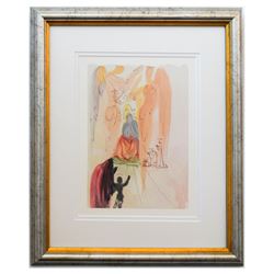 Salvador Dali- Original Color Woodcut on B.F.K. Rives Paper "Paradise 23"