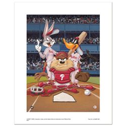 "At the Plate (Phillies)" Numbered Limited Edition Giclee from Warner Bros. with Certificate of Auth