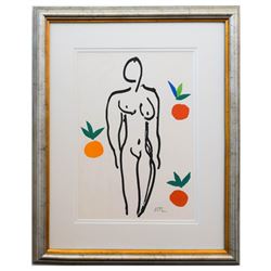 Henri Matisse- Lithograph "Verve - Nu aux oranges"
