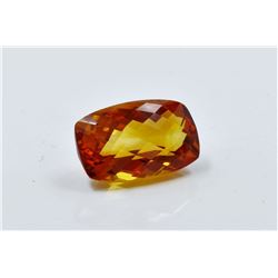 8.61ct Emerald Shape mandarin Citrine