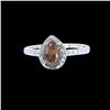 Image 1 : 1.40CT NATURAL CEYLON COLOR CHANGE SAPPHIRE 14K WHITE GOLD RING
