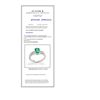 Image 3 : 0.90CT NATURAL COLOMBIAN Emerald 14K W/G RING