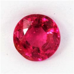 0.75ct Round Shape Rubellite