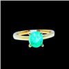 Image 1 : 2.36CT NATURAL COLOMBIAN EMERALD 14K Y/G RING