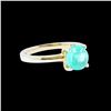 Image 2 : 2.36CT NATURAL COLOMBIAN EMERALD 14K Y/G RING
