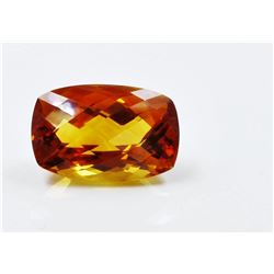 9.09ct Emerald Shape mandarin Citrine