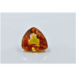 8.15ct Trillion Cut Mandarine Citrine