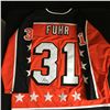 Image 1 : GRANT FUHR SIGNED CAMPBELL ALL STAR CUSTOM JERSEY  (JSA COA)
