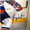 Image 2 : BRIAN TROTTIER SIGNED 8 X 10 IN CUSTOM WALL HANGER BOX DISPLAY