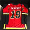 Image 1 : MATHEW TKACHUK SIGNED AUTHENTIC ADIDAS PRO CALGARY FLAMES HOCKEY JERSEY JSA COA