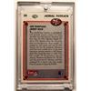 Image 2 : JOE MONTANA AND JERRY RICE DUAL SIGNED AERIAL THREATS HOCKEY CARD WITH COA