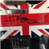Image 2 : PETE TOWNSHEND SIGNED CRESCENT GUITAR PICK GUARD (PSA/ DNA COA) WITH CUSTOM FRAME DISPLAY