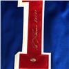 Image 2 : ED GIACOMIN SIGNED NEW YORK RANGERS JERSEY LEAF COA