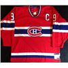 Image 2 : MAURICE RICHARD SIGNED VINTAGE CCM HOCKEY JERSEY WITH INSCRIPTION PSA COA
